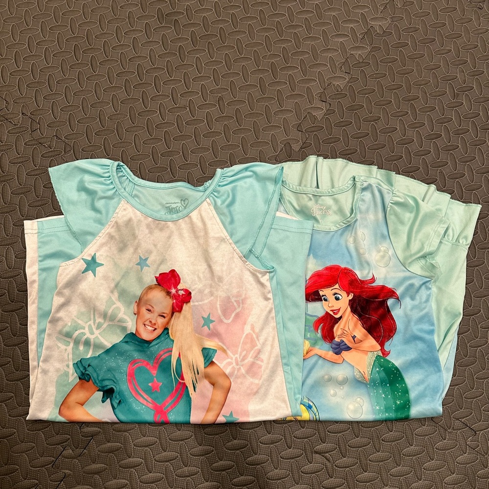 Disney JoJo Siwa and Little Mermaid Nightgown Pajamas bundle- size M (8)